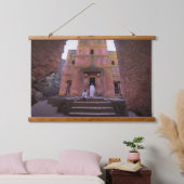Ethiopië Rock-Hewn Kerken Lalibela Bete Giyorgis Hangend Wandkleed (Slaapkamer)