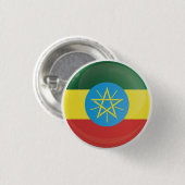 Ethiopië Rond Icon Vlag Ronde Button 3,2 Cm (Voorkant /achterkant)