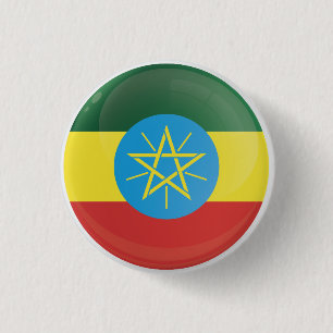 Ethiopië Rond Icon Vlag Ronde Button 3,2 Cm