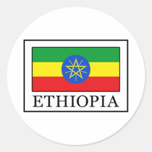 Ethiopië Ronde Sticker