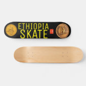ETHIOPIË SCHAATS Skateboard, 7¾" Deck Persoonlijk Skateboard (Horizontaal)