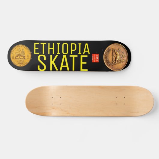 ETHIOPIË SCHAATS Skateboard, 7¾" Deck Persoonlijk Skateboard (Horizontaal)