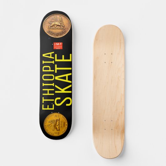 ETHIOPIË SCHAATS Skateboard, 7¾" Deck Persoonlijk Skateboard (Voorkant)