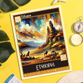 Ethiopië |  schilderij briefkaart