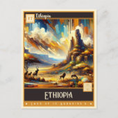 Ethiopië |  schilderij briefkaart (Voorkant)