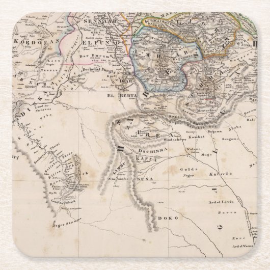 Ethiopië, Somalië, Afrika Kartonnen Onderzetters (Voorkant)