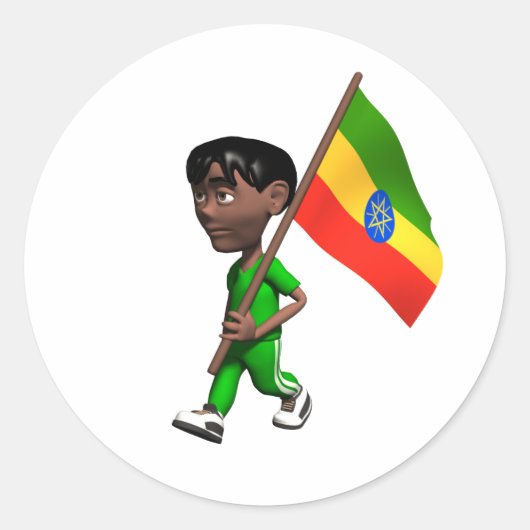 Ethiopië Sticker (Voorkant)