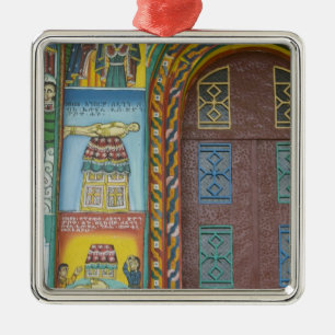 Ethiopië: Tigray Regio, Axum, Christ Church, Metalen Ornament