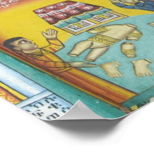 Ethiopië: Tigray Region, Axum, Christus Church, Poster (Hoek)