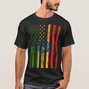 Ethiopië Vlag Amerika US Het zit in mijn DNA Ethio T-shirt