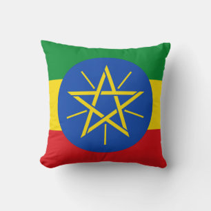 Ethiopië Vlag Amerikaanse MoJo Pillow Kussen
