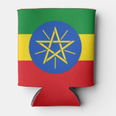 Ethiopië Vlag Blikjeskoeler (Voorkant)
