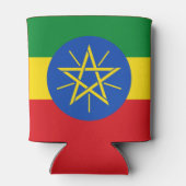 Ethiopië Vlag Blikjeskoeler (Achterkant)