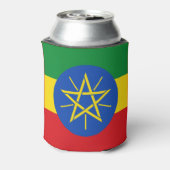 Ethiopië Vlag Blikjeskoeler (Blikje Achterkant)