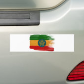 Ethiopië Vlag Bumpersticker (Op auto)