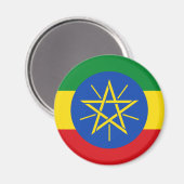 Ethiopië Vlag ET Magneet (Voorkant / Achterkant)
