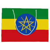 Ethiopië Vlag Groot Cadeauzakje (Achterkant)