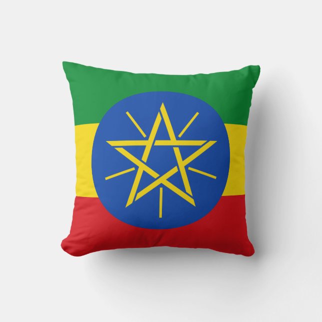 Ethiopië Vlag Kussen (Voorkant)