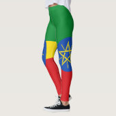 Ethiopië Vlag Leggings (Links)