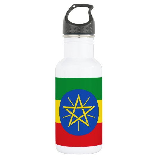 Ethiopië Vlag Liberty Bottle Waterfles (Voorkant)