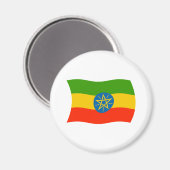 Ethiopië Vlag Magneet (Voorkant / Achterkant)
