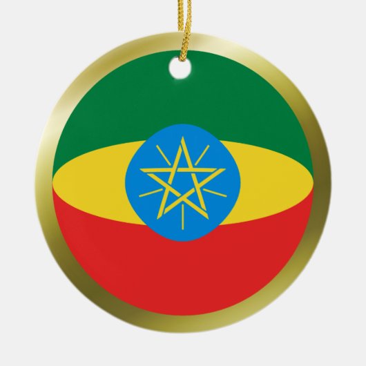 Ethiopië Vlag Ornament (Voorkant)