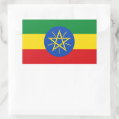 Ethiopië Vlag Rechthoekige Sticker (Tas)