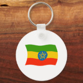 Ethiopië Vlag Sleutelhanger (Voorkant)