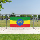 Ethiopië Vlag Spandoek (Insitu)