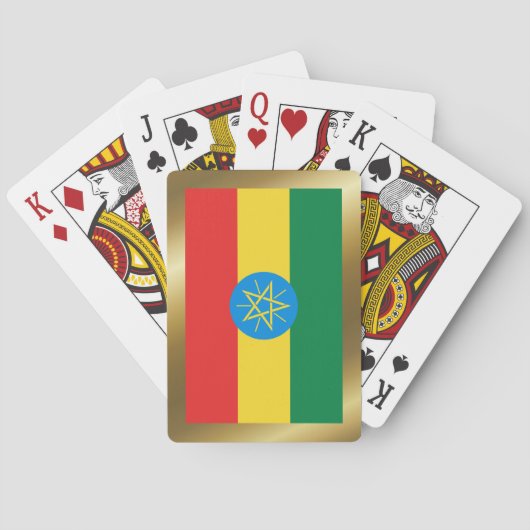 Ethiopië Vlag Speelkaarten (Achterkant)