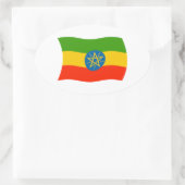 Ethiopië Vlag Sticker (Tas)
