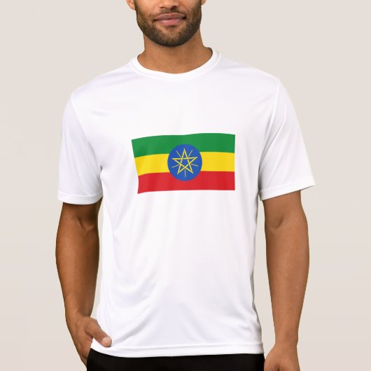 Ethiopië Vlag T-shirt (Voorkant)