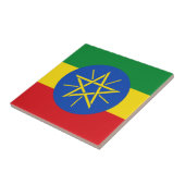 Ethiopië Vlag Tegeltje (Zijkant)