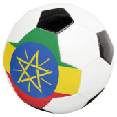 Ethiopië Vlag Voetbal (Drie kwart)