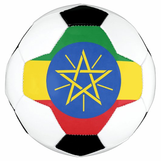 Ethiopië Vlag Voetbal (Voorkant)