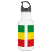 Ethiopië Vlag Waterfles (Achterkant)
