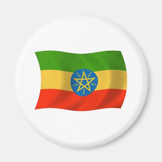 Ethiopië Vlagmagneet Magneet (Voorkant)