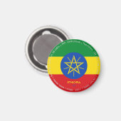 Ethiopië Vlagmagneet Magneet (Voorkant / Achterkant)
