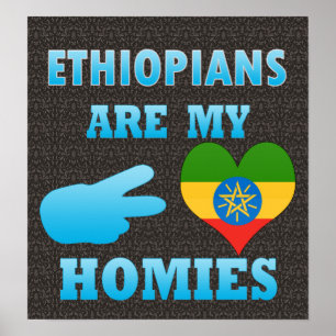 Ethiopiërs zijn mijn huizen poster