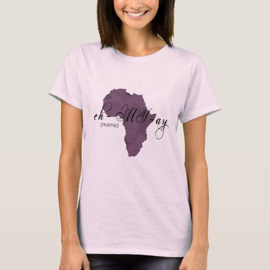 Ethiopisch Amharic Shirt "Mama" (Voorkant)