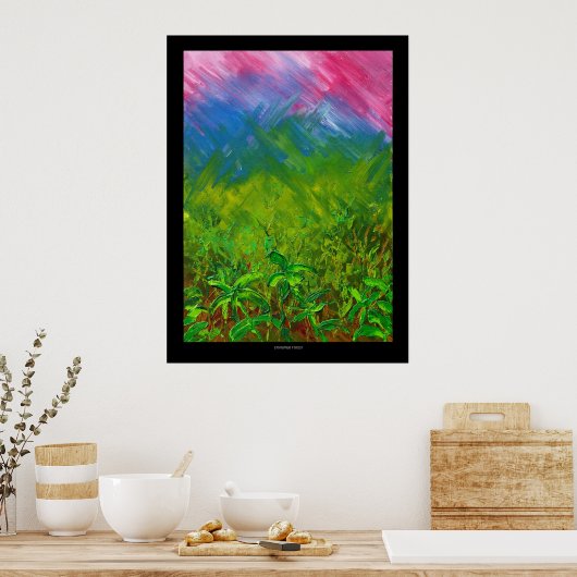 Ethiopisch bos poster (Keuken)