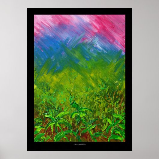 Ethiopisch bos poster (Voorkant)