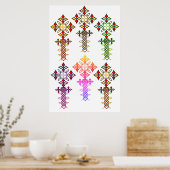Ethiopisch Cross Poster (Keuken)