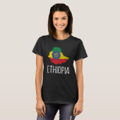 Ethiopisch erfgoed - Ethiopië roet Ethiopische vla T-shirt (Voorkant volledig)