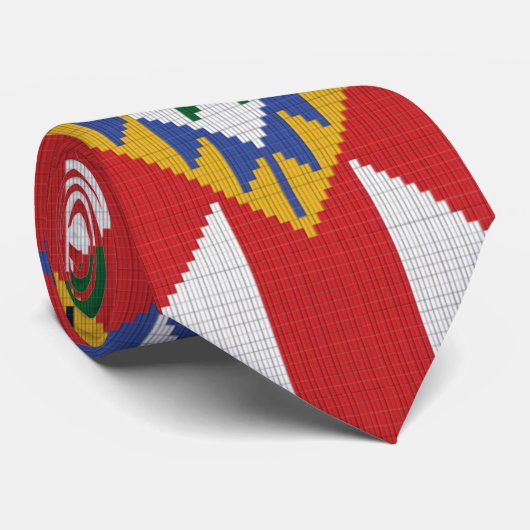 Ethiopisch etnisch patroon / Tilet Stropdas (Opgerold)