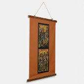 Ethiopisch kersticoon hangend wandkleed (Gebogen)