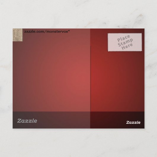 Ethiopisch-Koptisch alfabet Briefkaart (Achterkant)