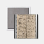 Ethiopisch-Koptisch alfabet Magneet (Voorkant / Achterkant)