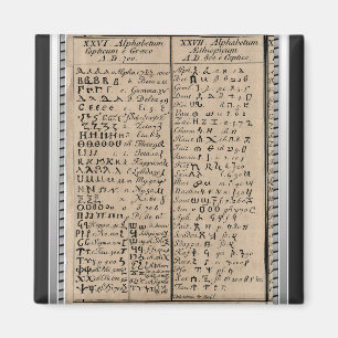 Ethiopisch-Koptisch alfabet Magneet