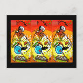 Ethiopisch Man in Turban Pesting Tea Briefkaart (Voorkant)